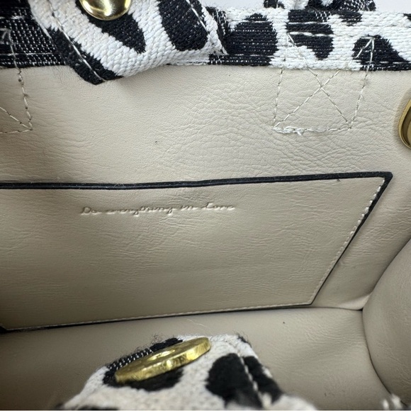Do Everything in Love Canvas & Vegan Leather Leopard Print Mini Tote Bag - Picture 10 of 12